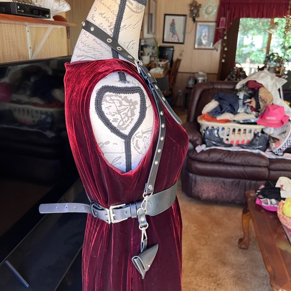 Black Faux leather adjustable harness - Picture 9 of 14